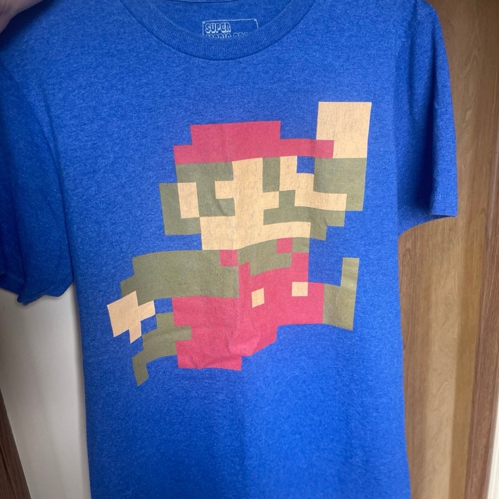 2013 Nintendo Super Mario Blue T-Shirt